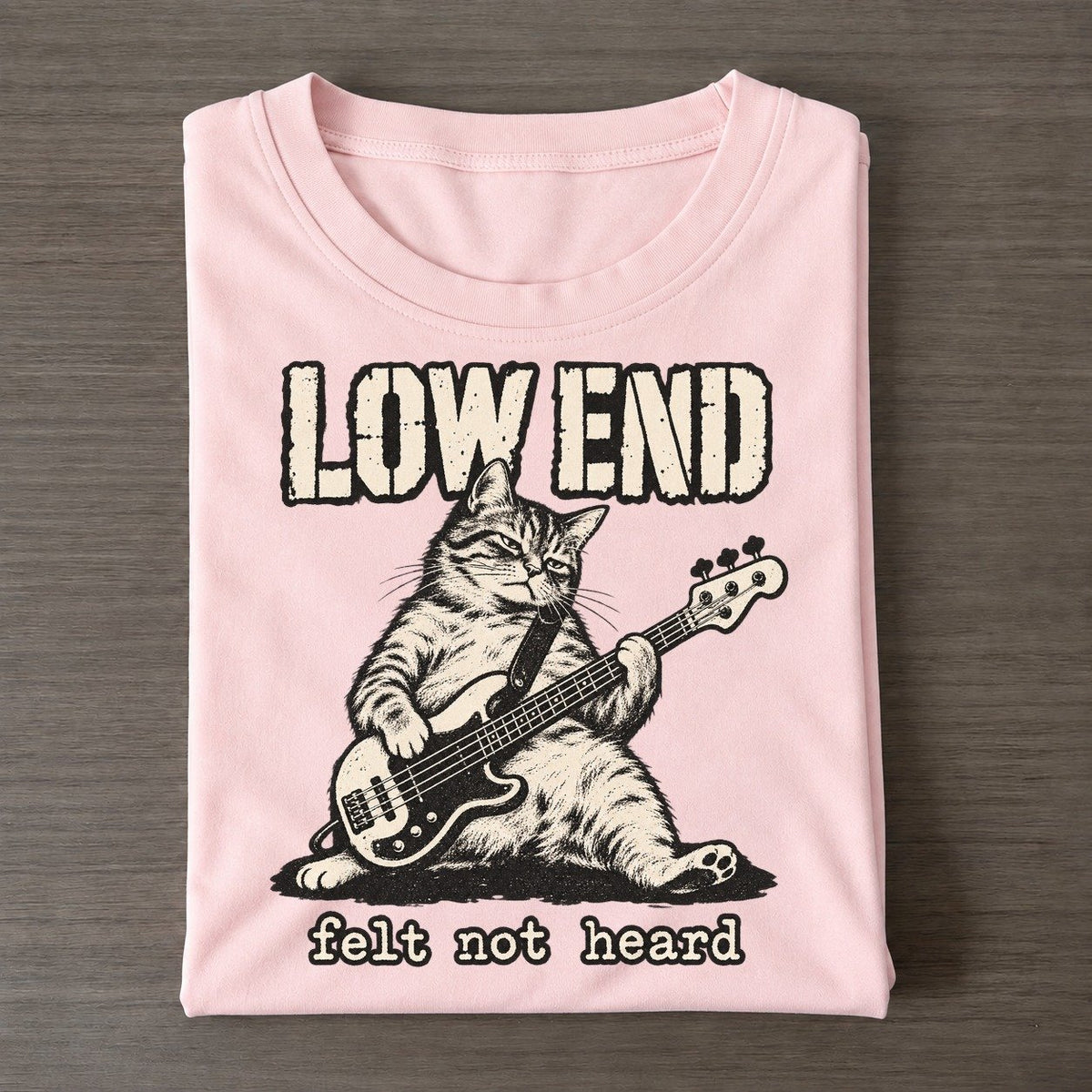 Bass Cat Alley Cat Records Classic T-shirt – Pink