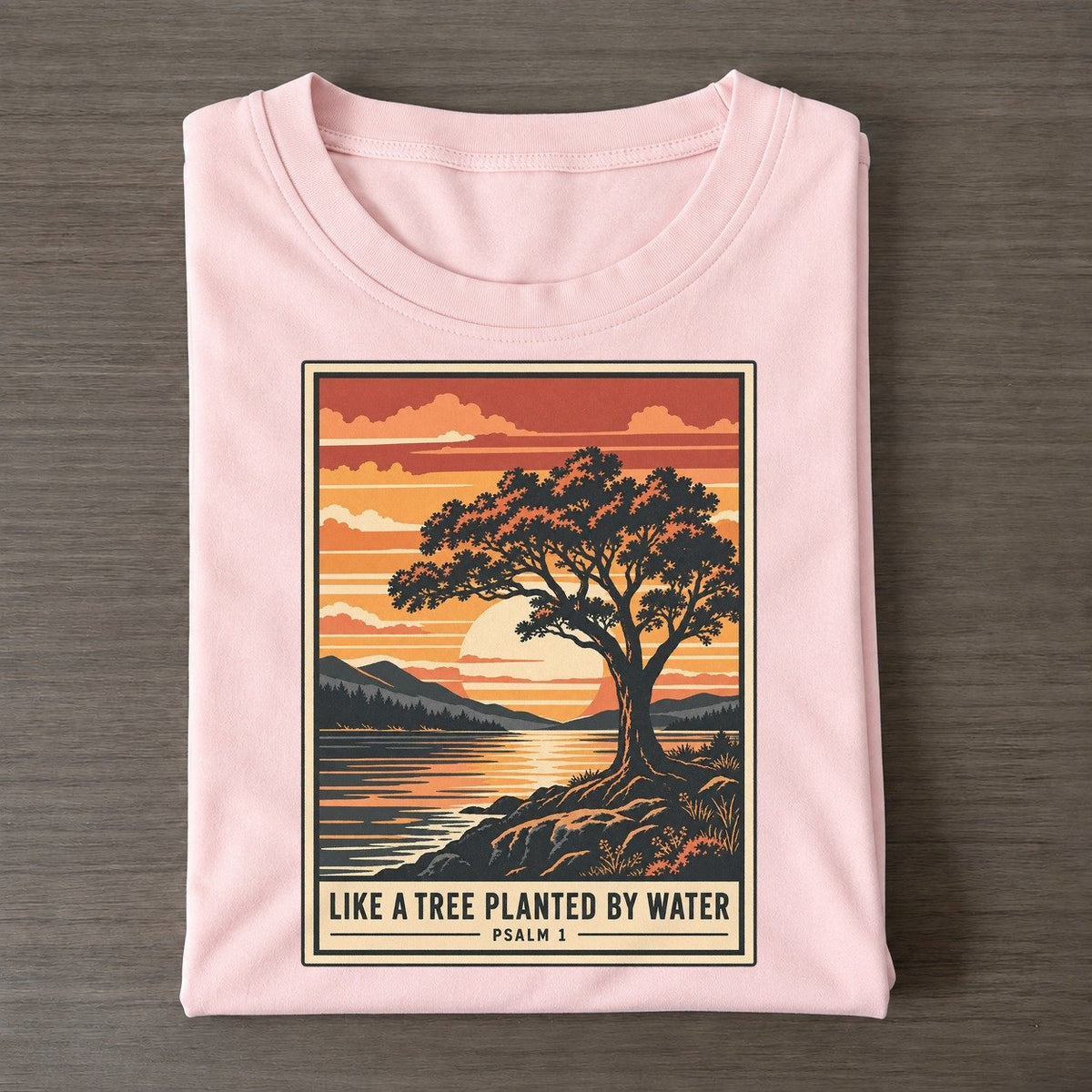 Like A Tree Planted Given Light Classic T-shirt – Pink