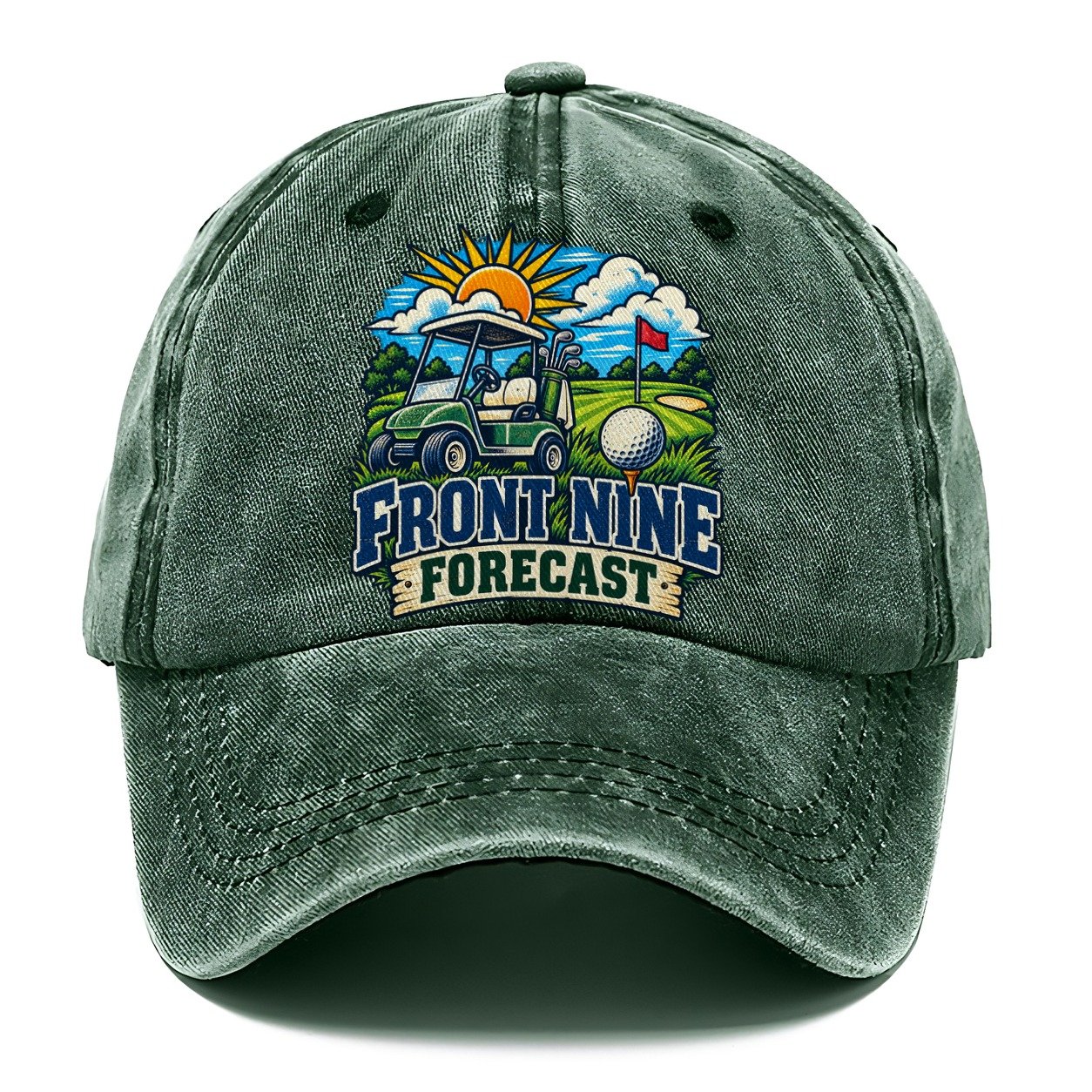 Front Nine Forecast Golf Life Classic Cap – Forest Mist