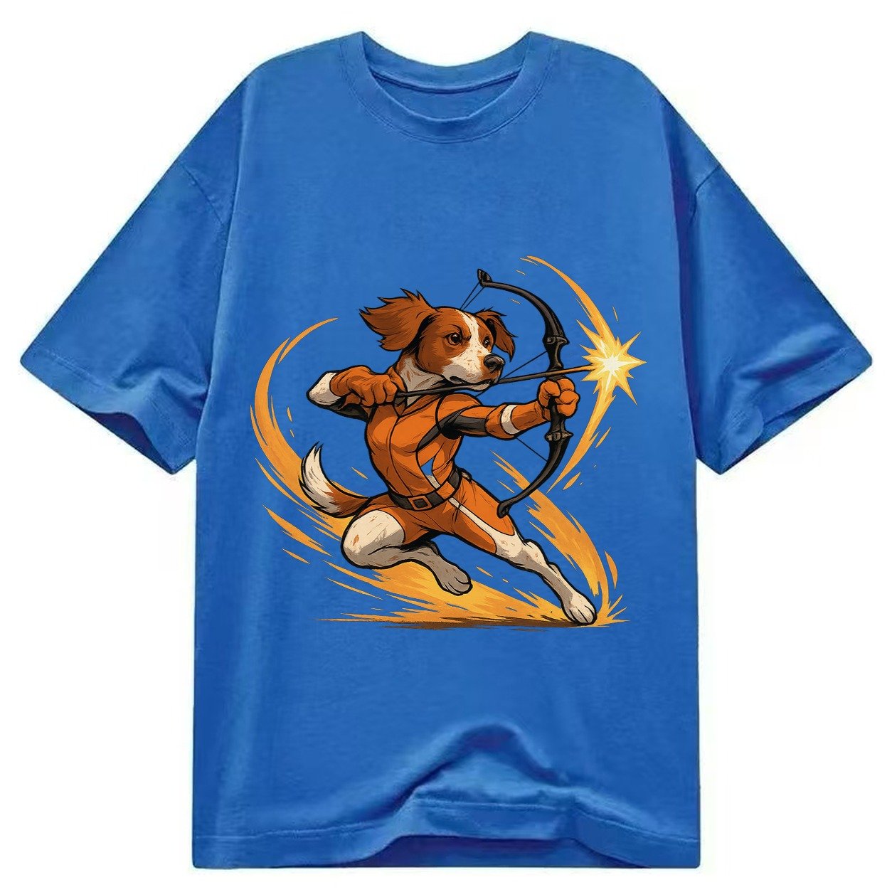 Brittany Hawkeye Hunting Heritage Compound Bow Gear Orange W Classic T-shirt – Blue