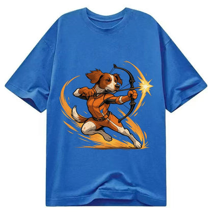 Brittany Hawkeye Hunting Heritage Compound Bow Gear Orange W Classic T-shirt – Blue