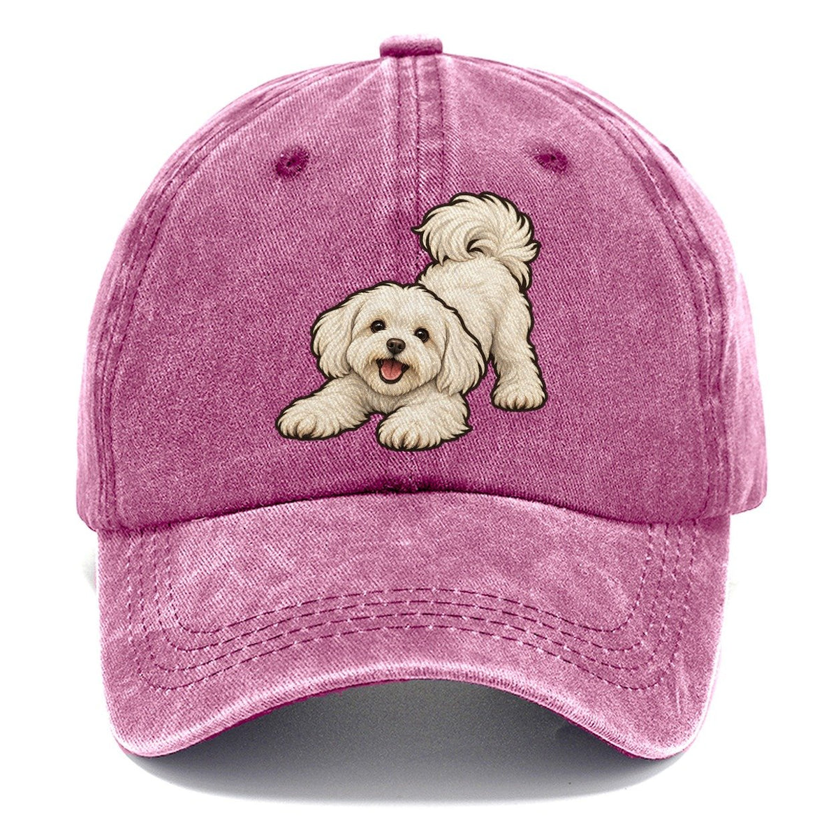 Maltese Play Bow Fan Favorites Classic Cap – Dusty Rose