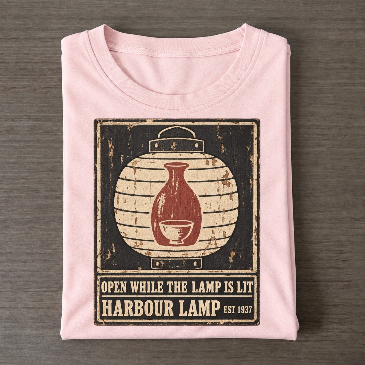Harbour Lamp Izakaya Rules Classic T-shirt – Pink
