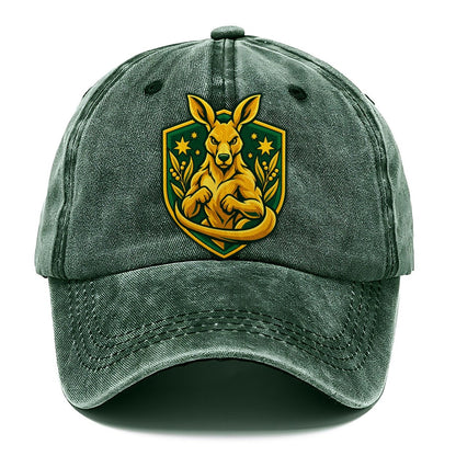 Australia Minimal Emblem Country Logos Classic Cap – Forest Mist