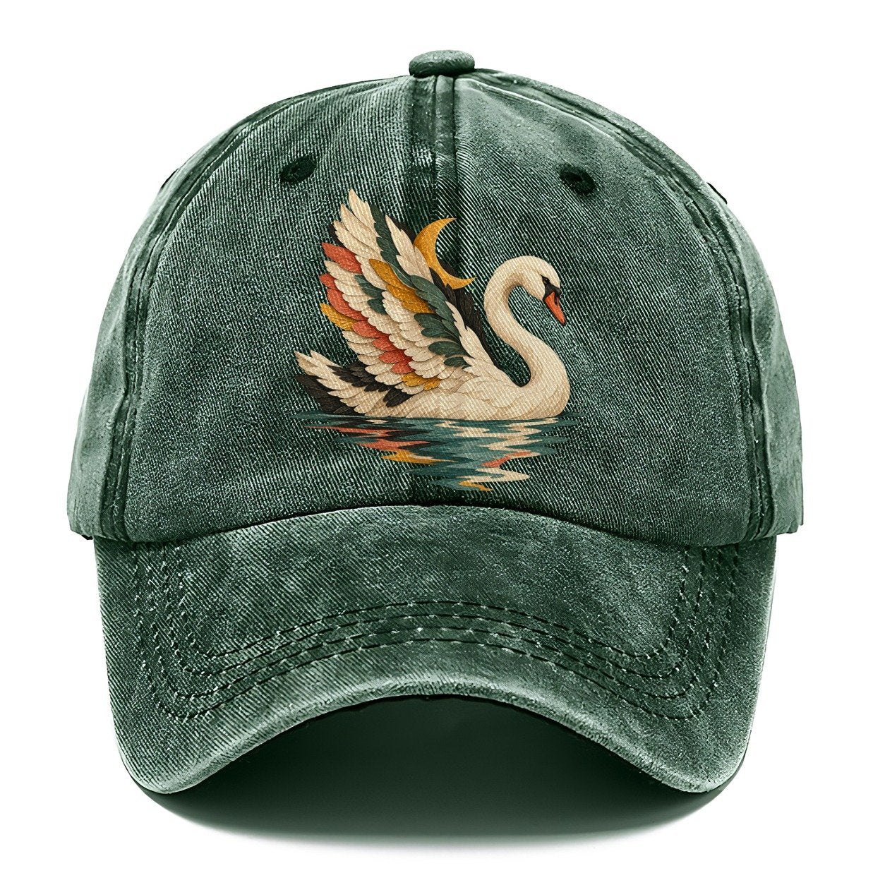 Swan Moon Reflection Gentle Wild Classic Cap – Forest Mist