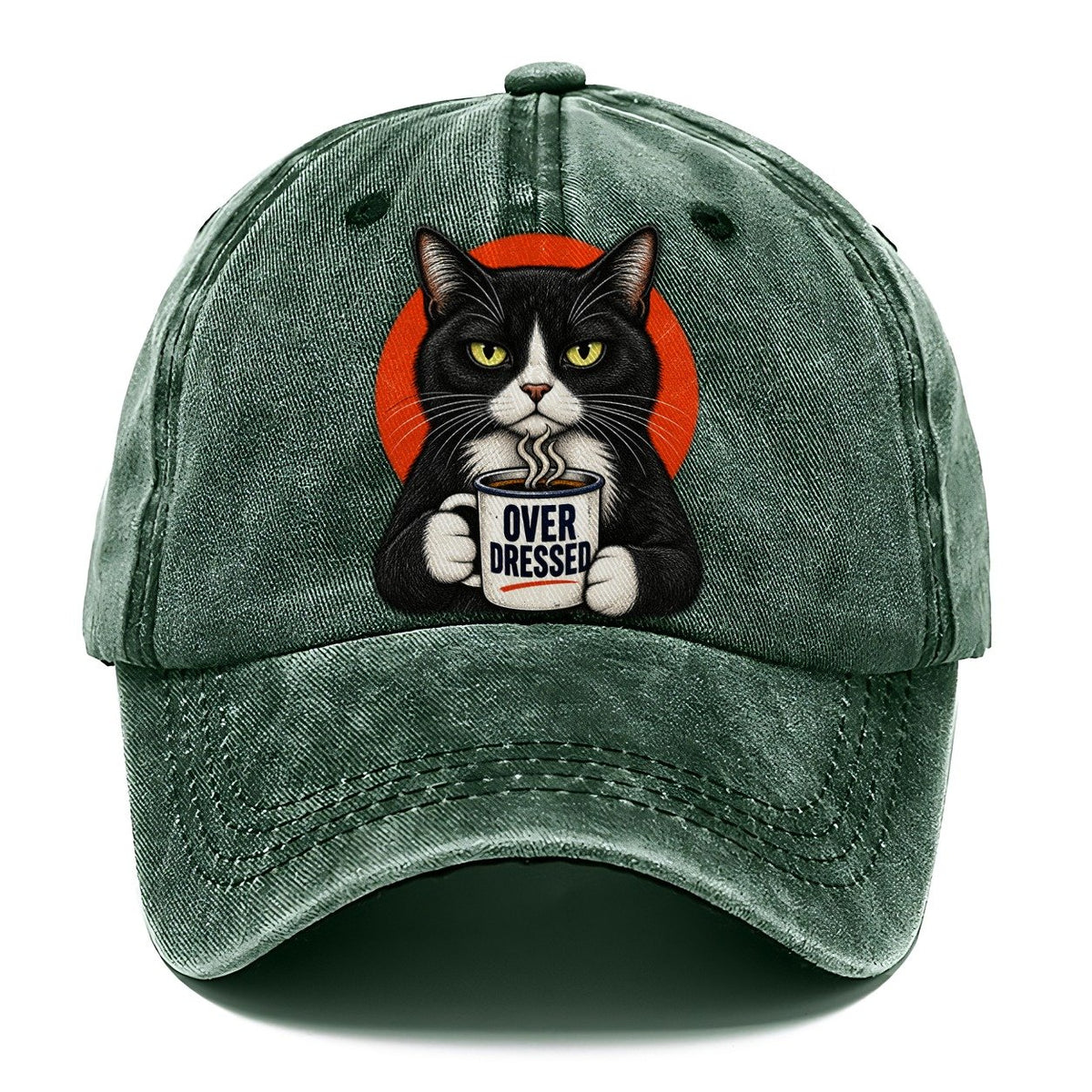 Tuxedo Cat Mug Truths Classic Cap – Forest Mist