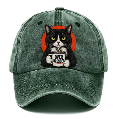 Tuxedo Cat Mug Truths Classic Cap – Forest Mist