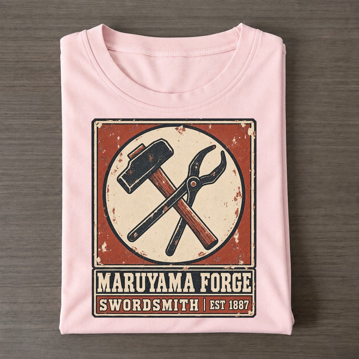 Maruyama Forge Noren Trade Co Classic T-shirt – Pink