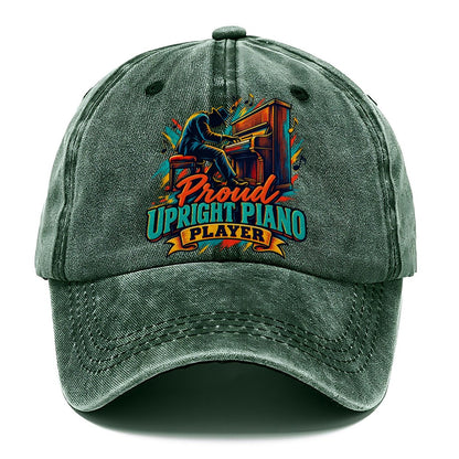 Proud Upright Piano Player Music Instruments Classic Cap – Forest Mist