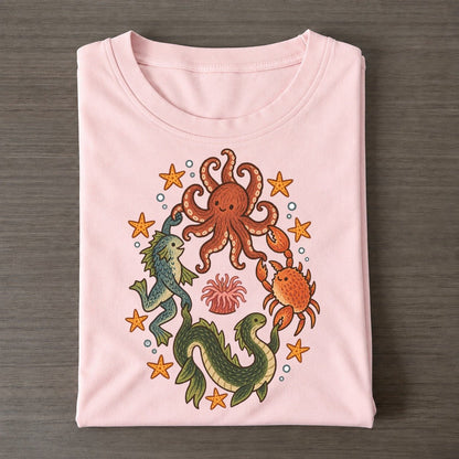 Deep Sea Shanty Cryptid Hoedown Classic T-shirt – Pink