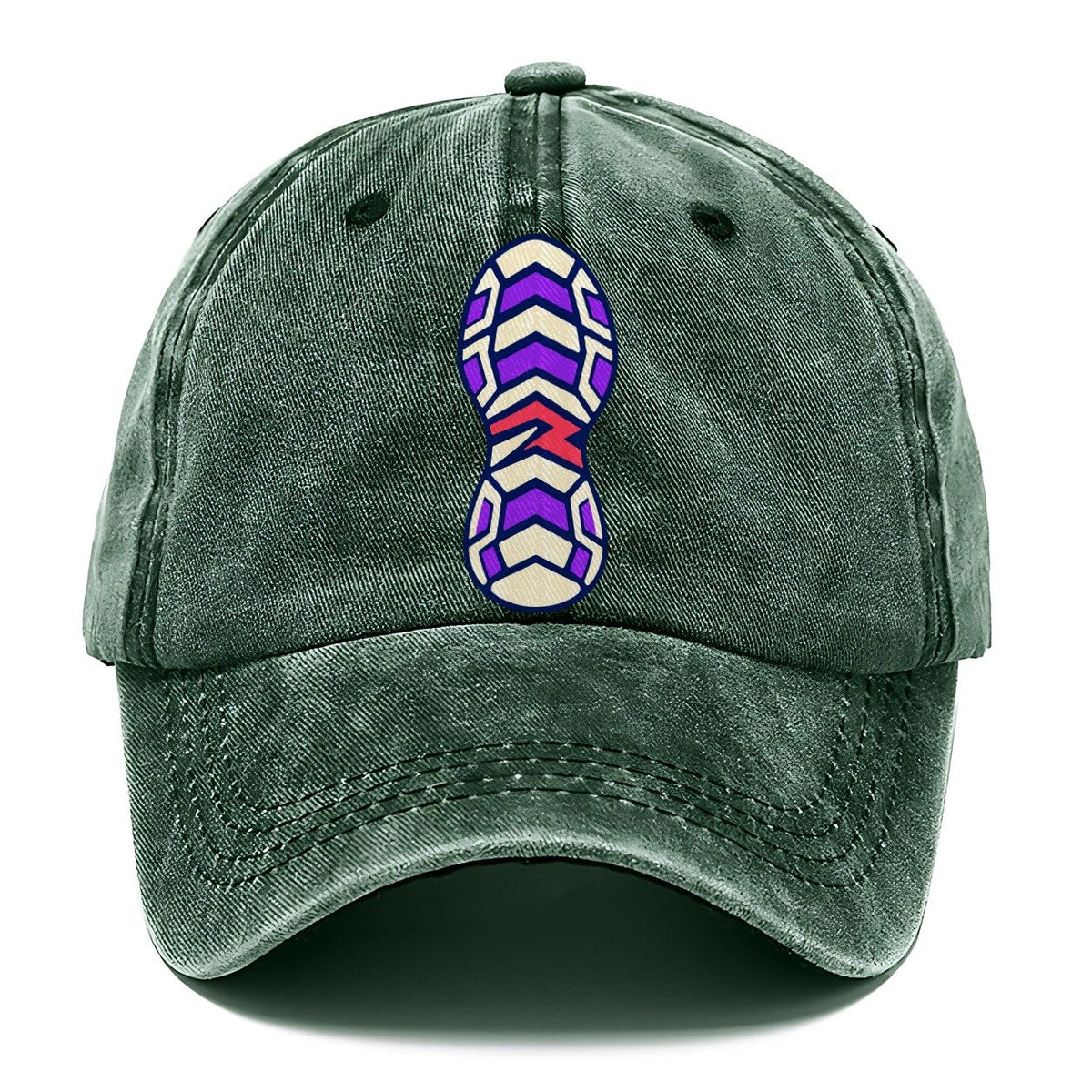 Chevron Sole 90S Running Clubs Classic Cap – Forest Mist