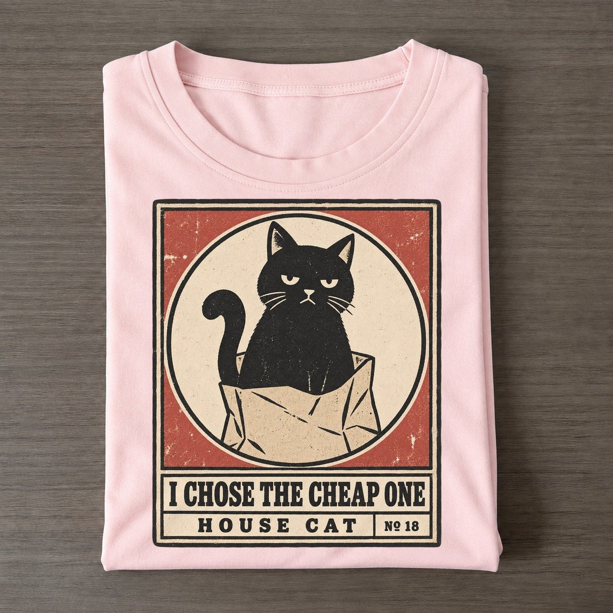 I Chose The Cheap One Neko Says No Classic T-shirt – Pink