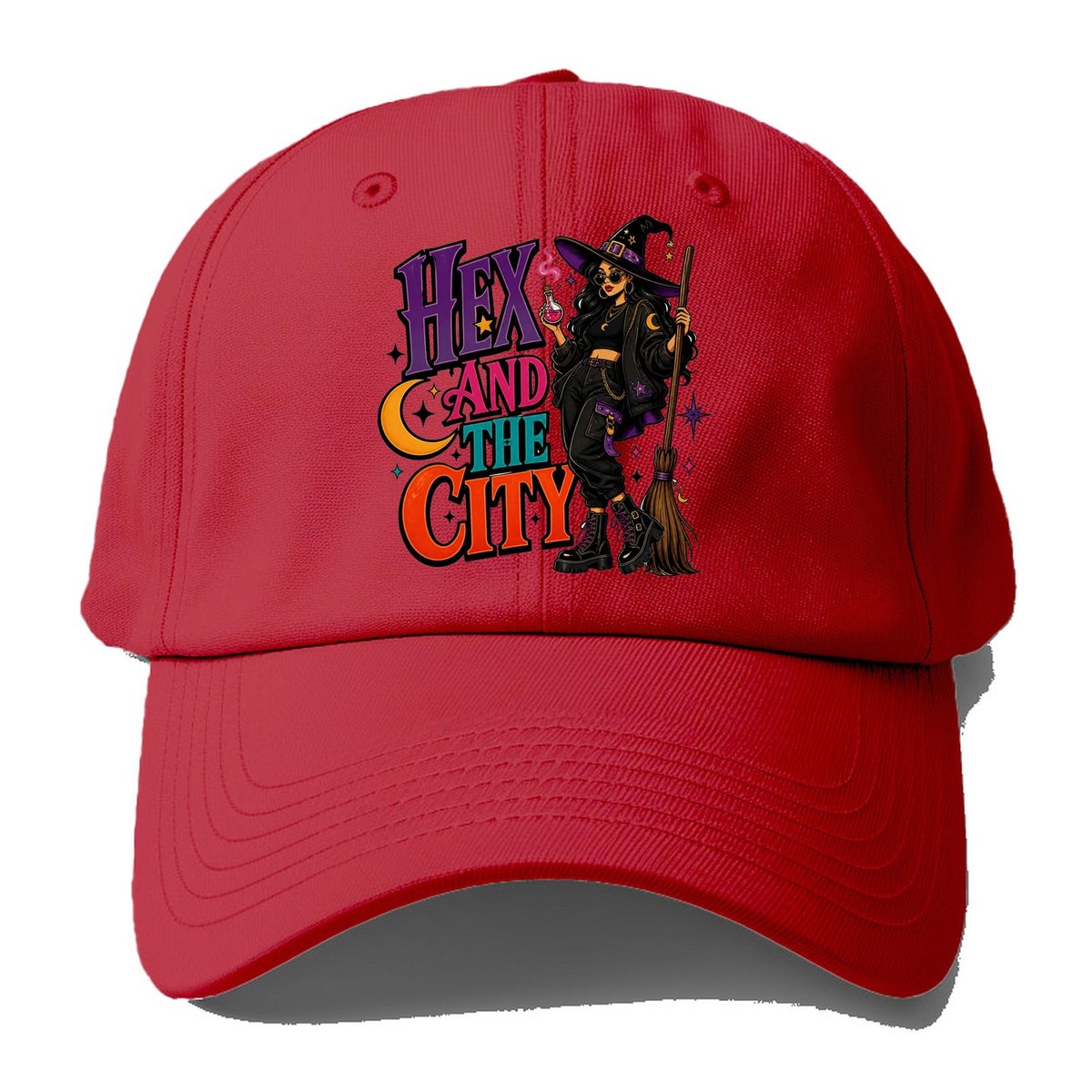Hex And The City Witch Meme Baseball Cap – Red