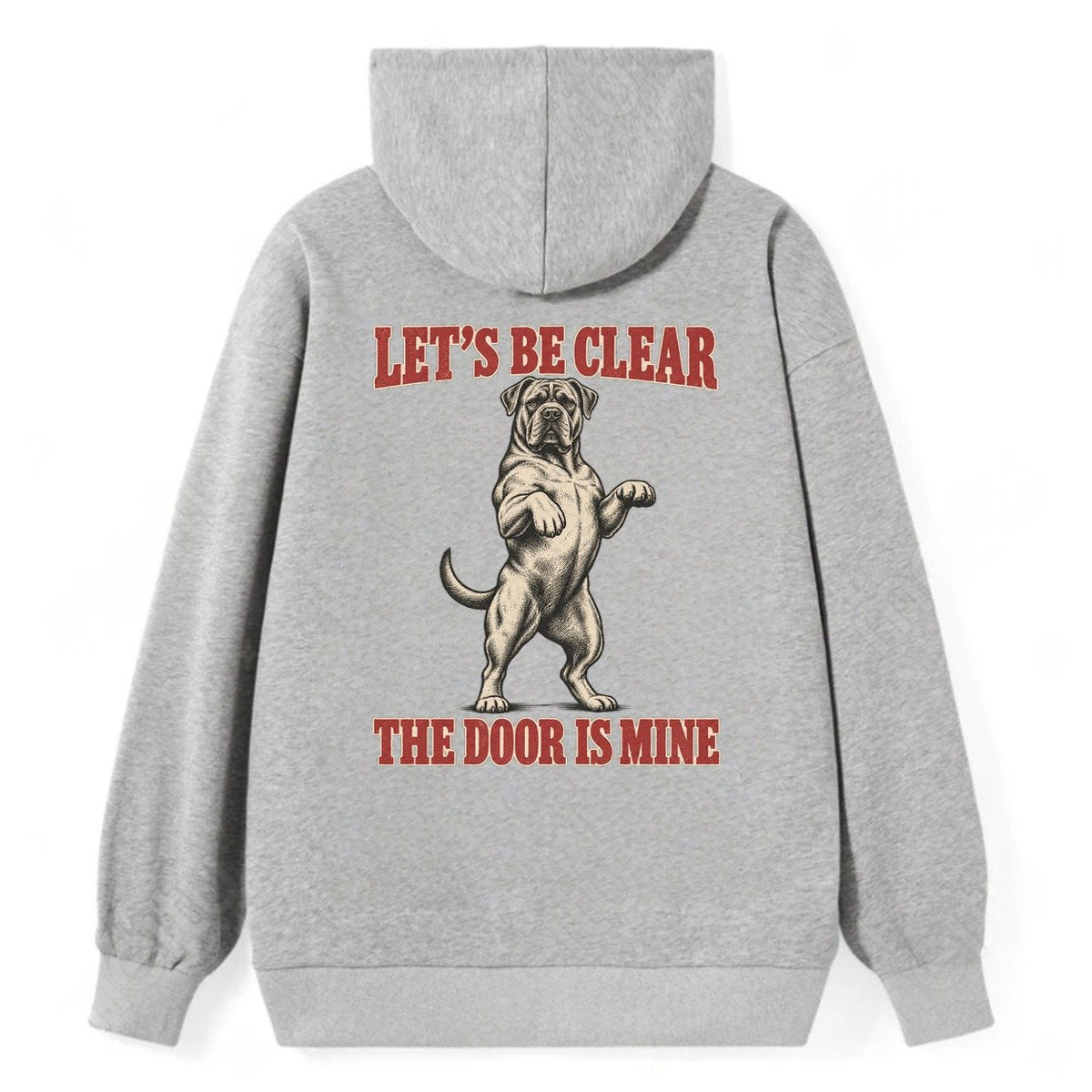 Cane Corso Dog Declarations Classic Pullover Hoodie – Grey