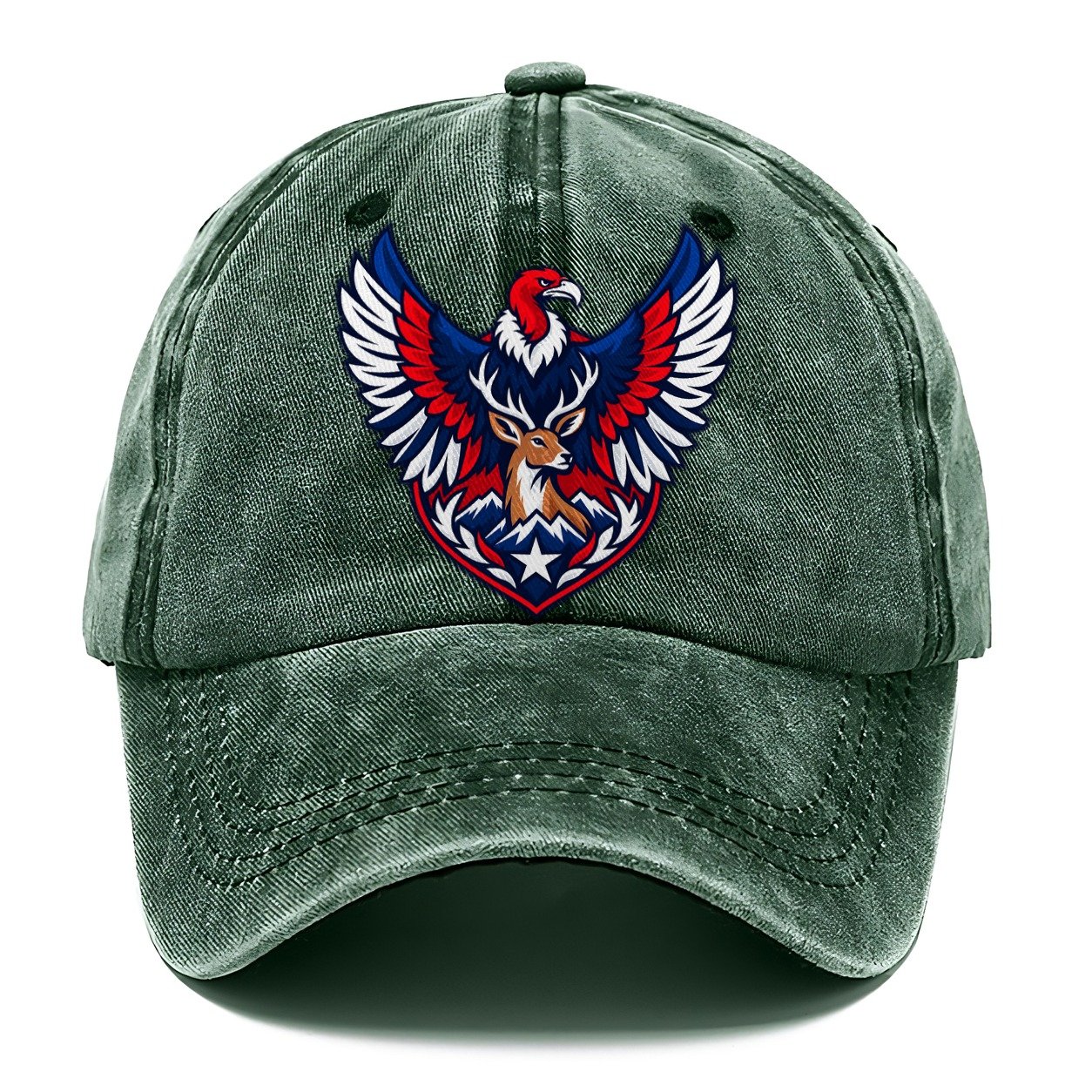 Chile Minimal Emblem Country Logos Classic Cap – Forest Mist