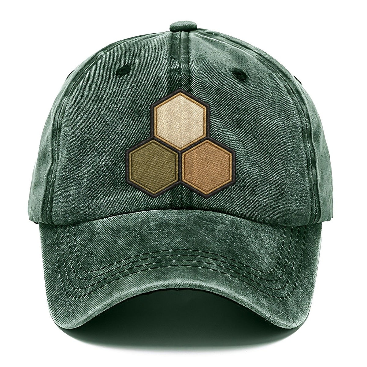Three Hexagonal Tiles Clustered Board Games Classic Cap – Forest Mist