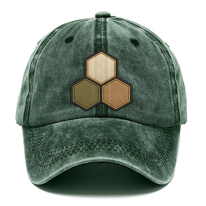 Three Hexagonal Tiles Clustered Board Games Classic Cap – Forest Mist
