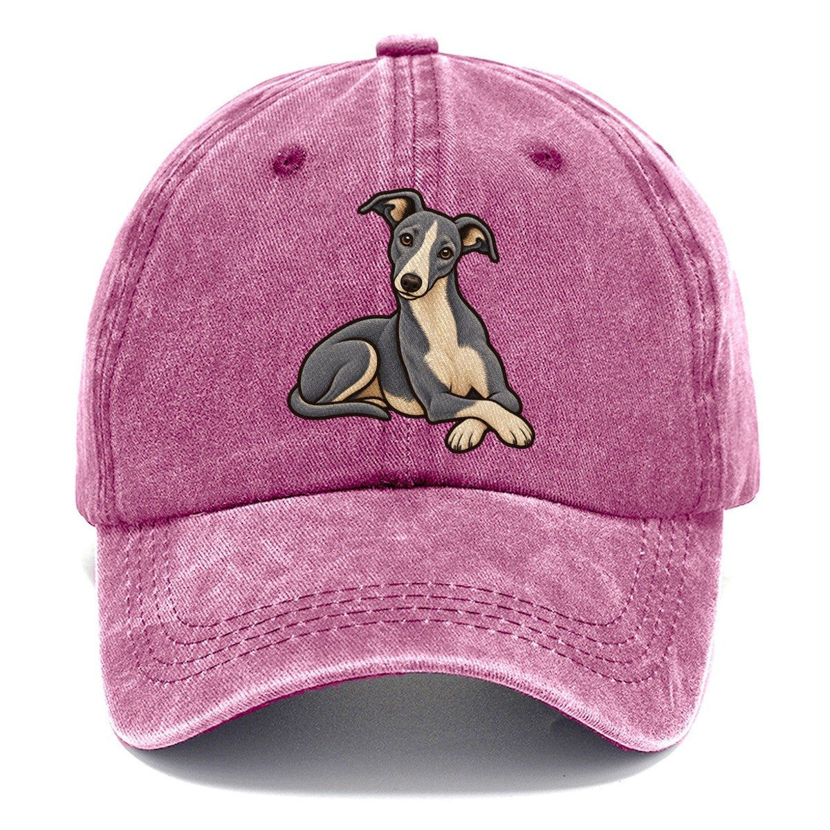 Blue Whippet Lounging Fan Favorites Classic Cap – Dusty Rose