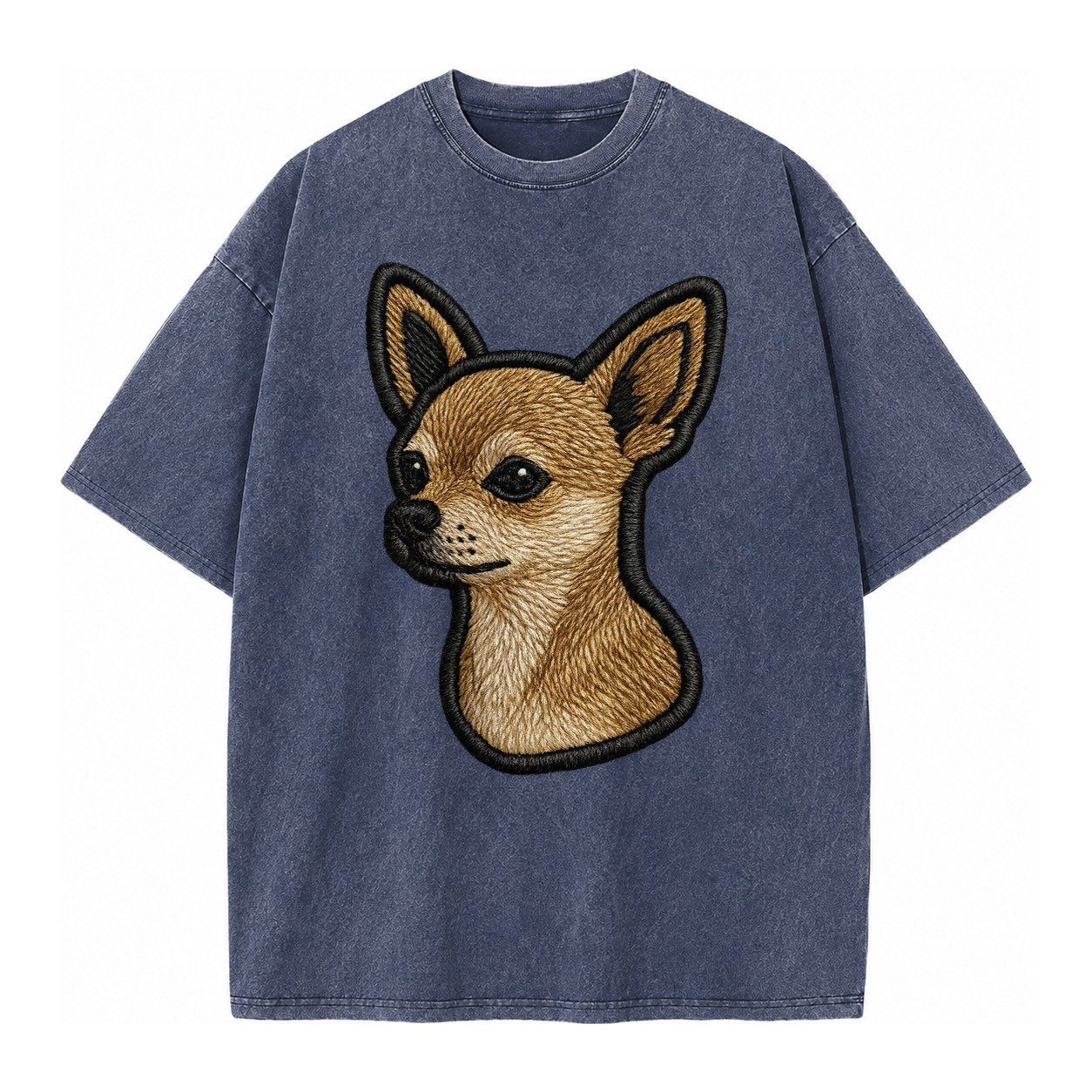 Chihuahua Logo Vintage T-shirt – Blue