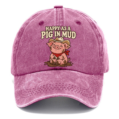 Happy As A Pig In Mud Well I Declare Classic Cap – Dusty Rose