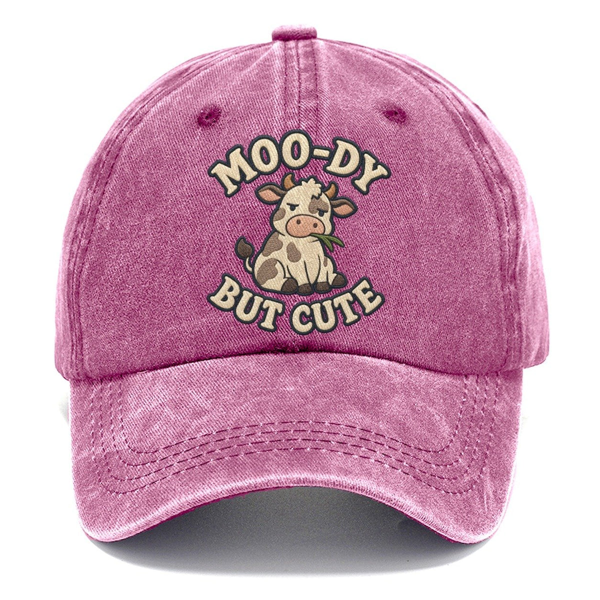 Cow Animal Puns Classic Cap – Dusty Rose
