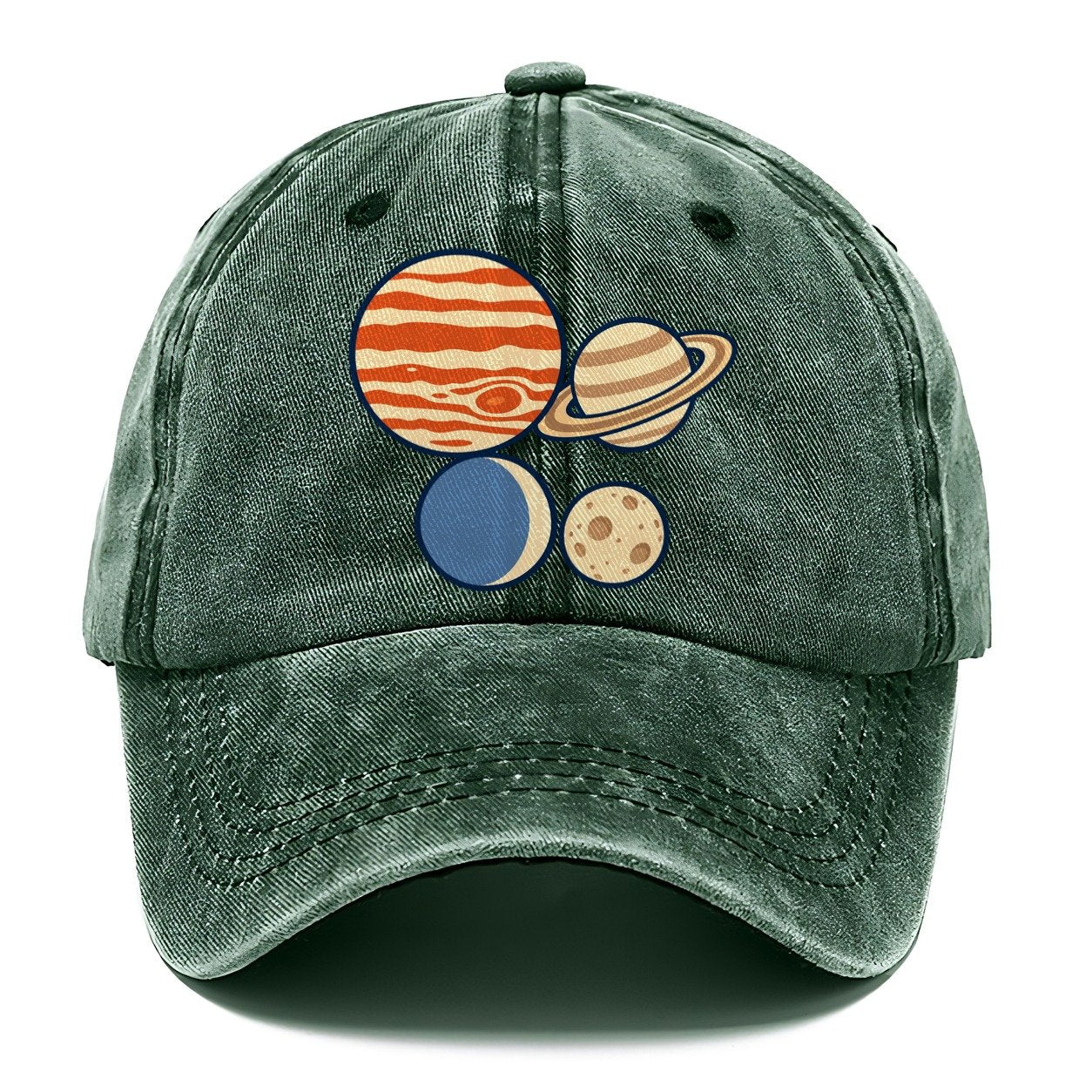 Planet Size Order Astronomy And Stargazing Classic Cap – Forest Mist