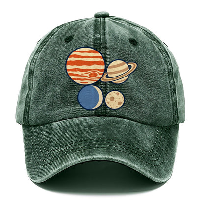 Planet Size Order Astronomy And Stargazing Classic Cap – Forest Mist
