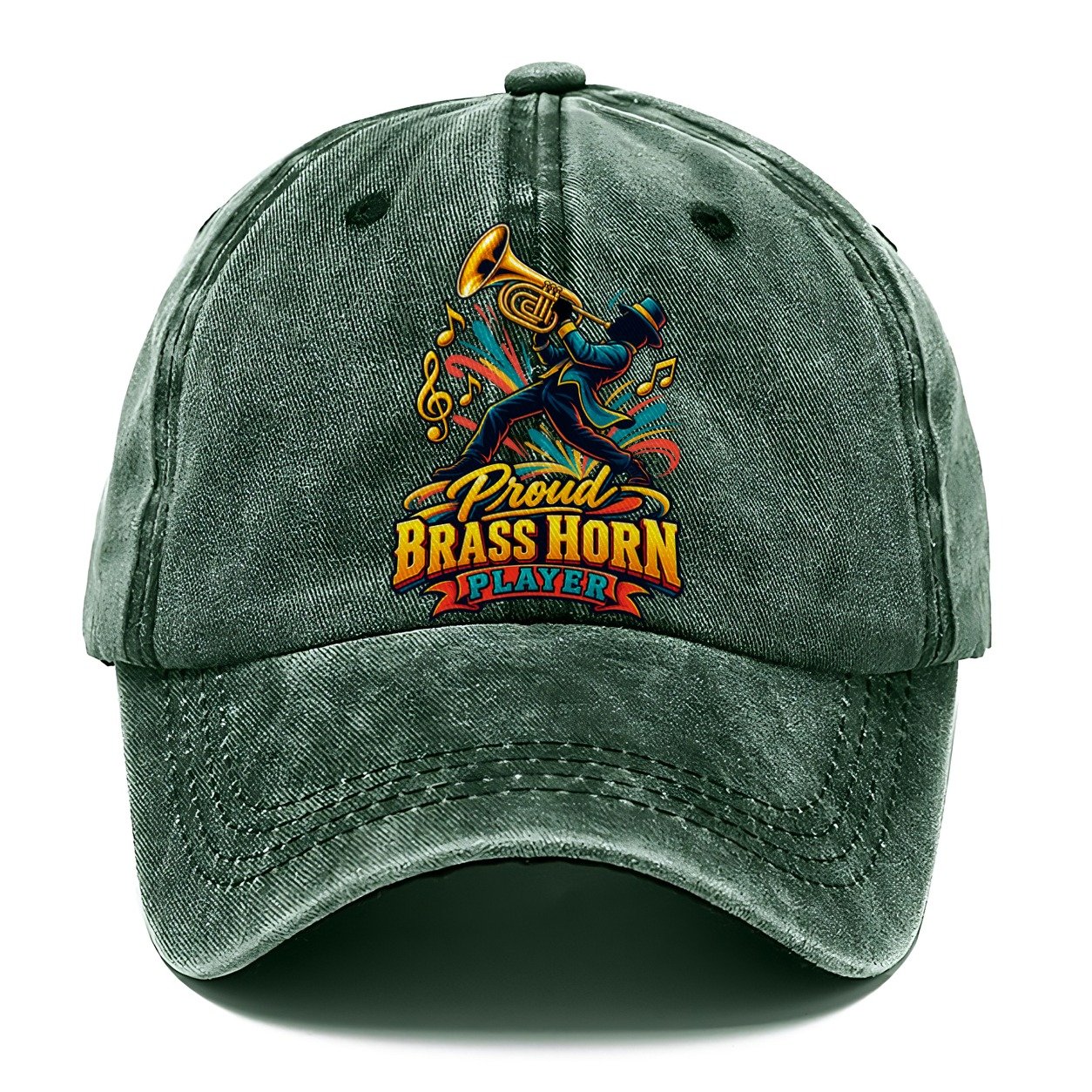 Proud Brass Horn Player Music Instruments Classic Cap – Forest Mist