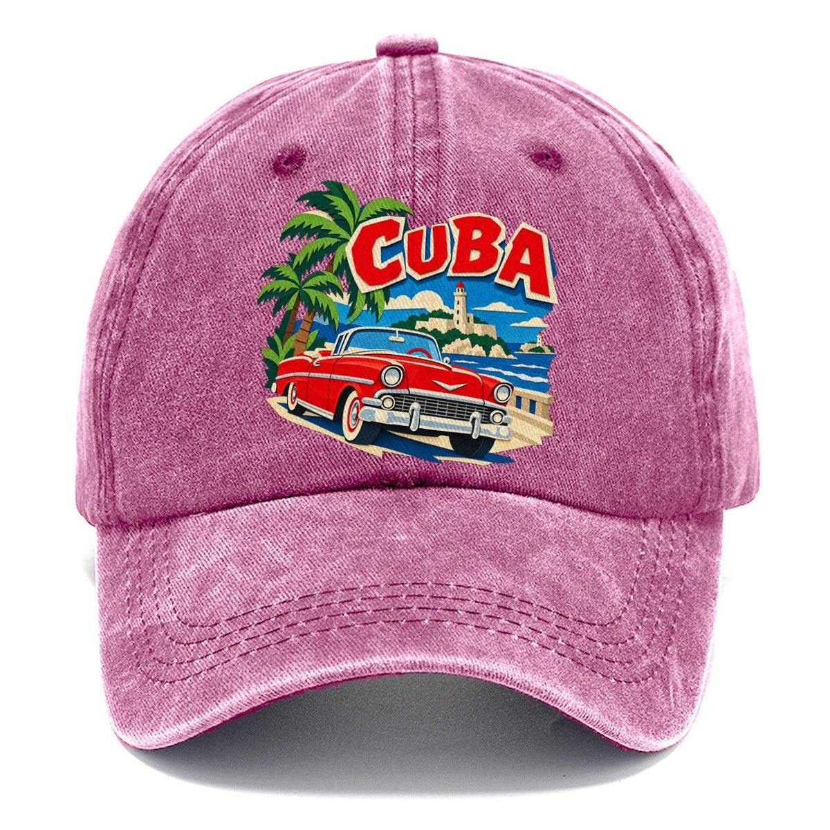Cuba Cut-Paper Badge Classic Cap – Dusty Rose