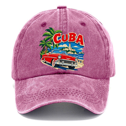 Cuba Cut-Paper Badge Classic Cap – Dusty Rose