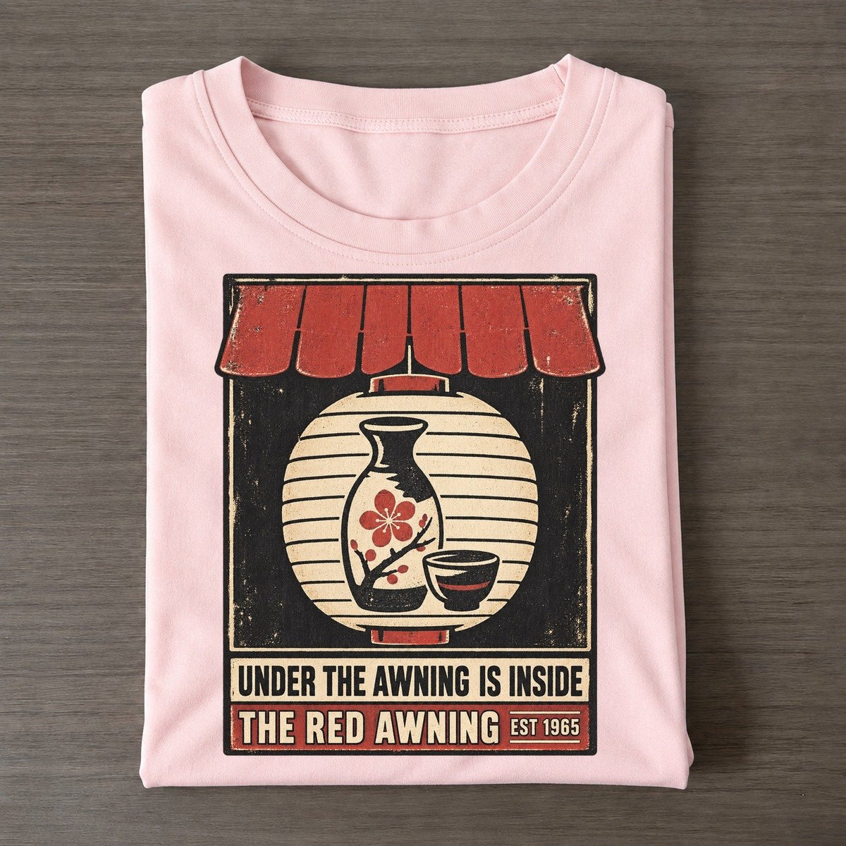 Red Awning Izakaya Rules Classic T-shirt – Pink
