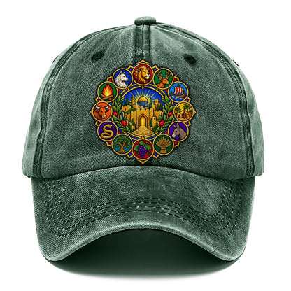 Twelve Tribes Wheel Jerusalem Classic Cap – Forest Mist
