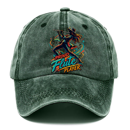 Proud Flute Player Music Instruments Classic Cap – Forest Mist