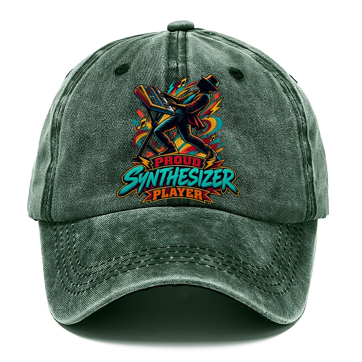 Proud Synthesizer Player Music Instruments Classic Cap – Forest Mist