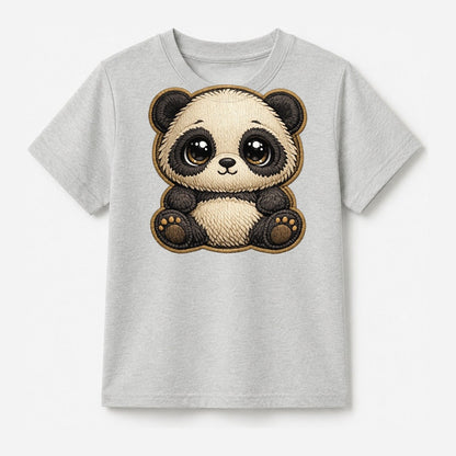 Baby Giant Panda Cub Kids T-Shirt – Light Gray