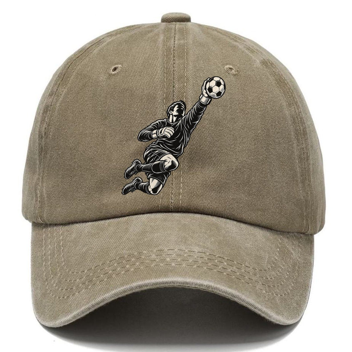 Football Keeper Diving Save Global Sports Ink Figures Classic Cap – Warm Sand