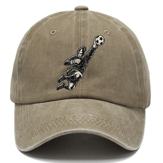 Football Keeper Diving Save Global Sports Ink Figures Classic Cap – Warm Sand
