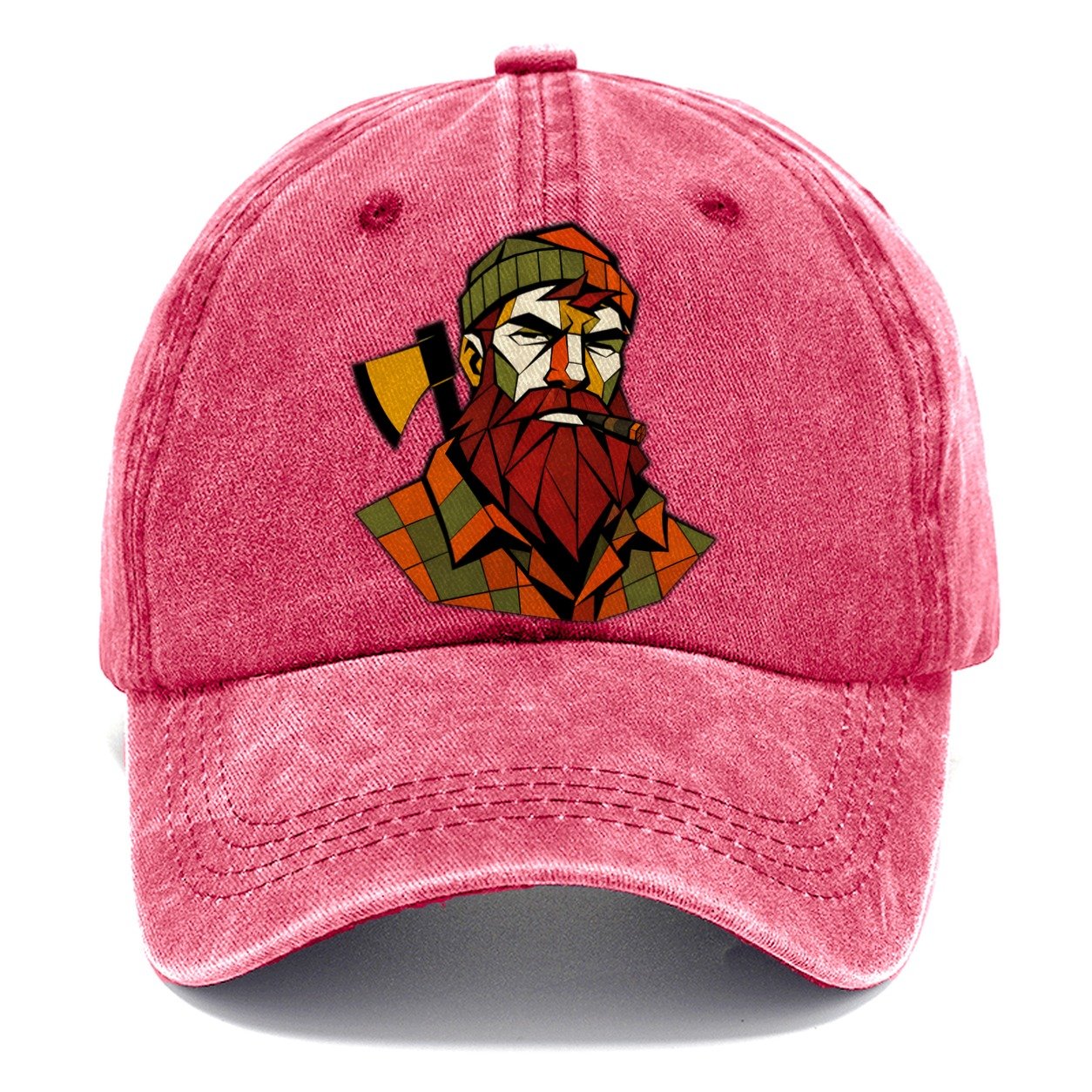 Lumberjack Axe Portrait Classic Cap – Pomegranate Blush