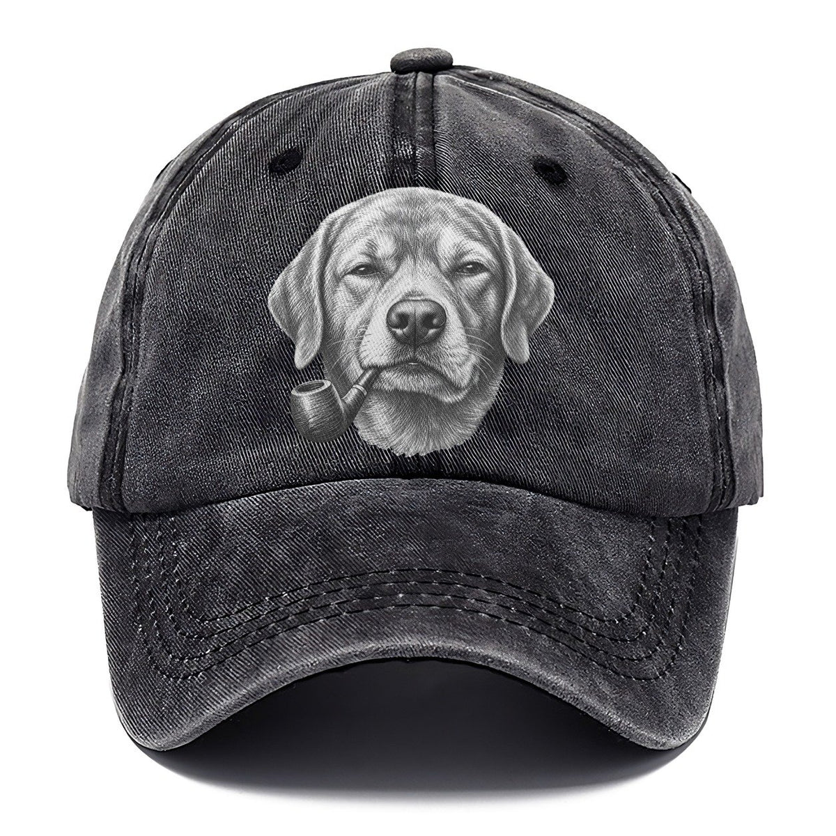Labrador Retriever A Classic Tobacco Pipe Smoking Dogs Smoking Dogs Portraits Classic Cap – Graphite