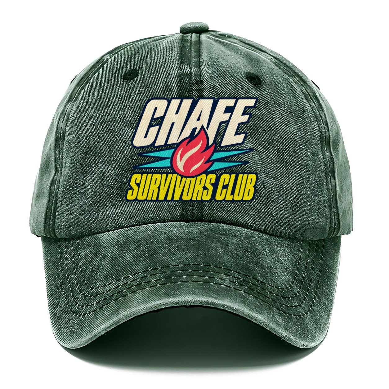 Chafe Survivors Club 90S Running Clubs Classic Cap – Forest Mist