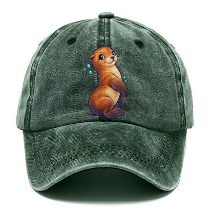Sea Lion Upright Twist Sea Sprite Classic Cap – Forest Mist