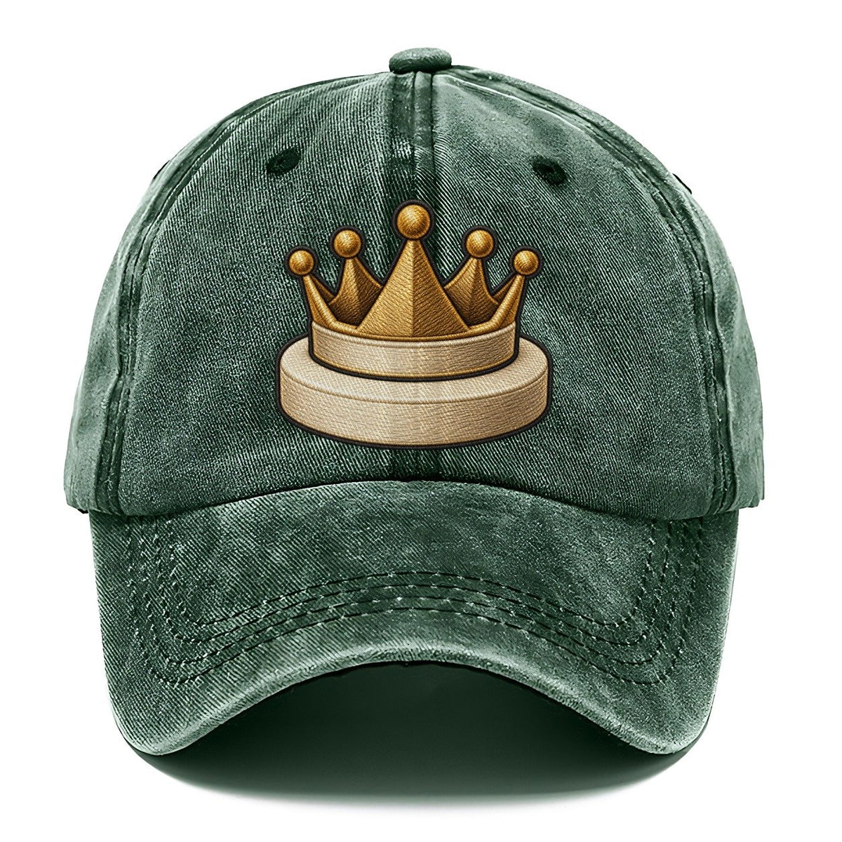 Crown Token On A Round Base Board Games Classic Cap – Forest Mist