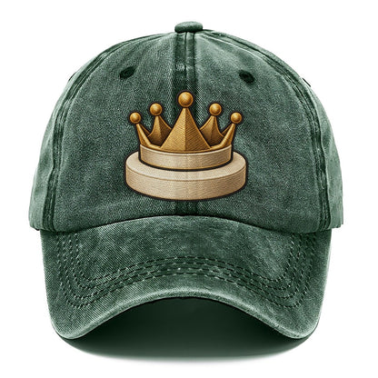 Crown Token On A Round Base Board Games Classic Cap – Forest Mist