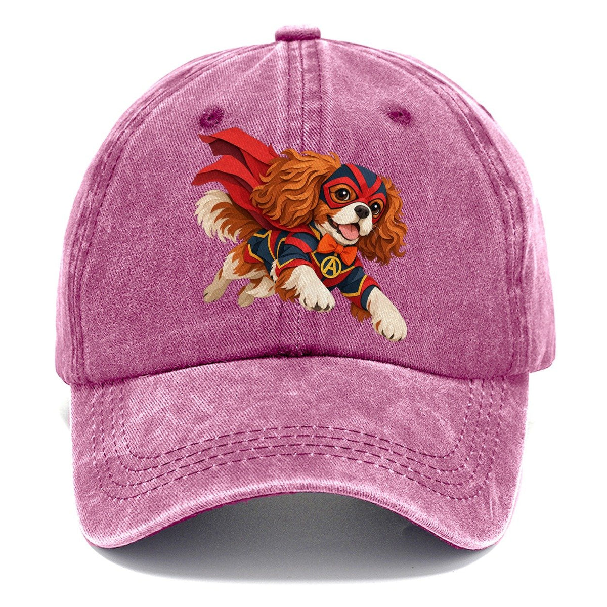 Superhero Cavalier Spaniel Classic Cap – Dusty Rose
