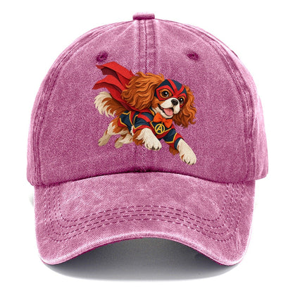 Superhero Cavalier Spaniel Classic Cap – Dusty Rose