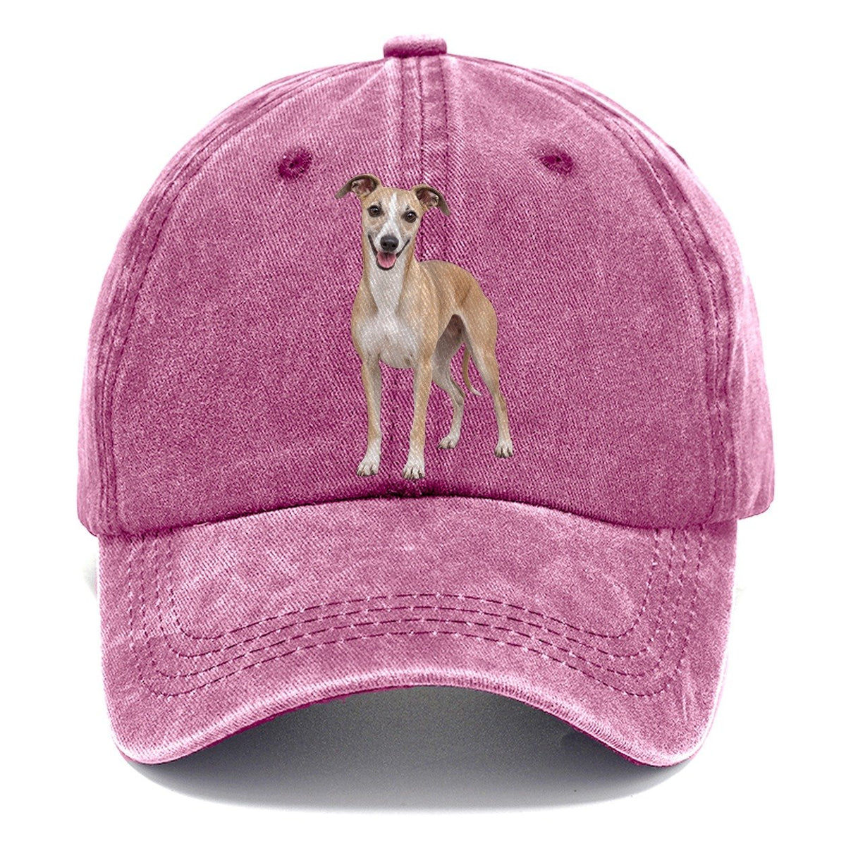 Whippet Standing Top Breeds Classic Cap – Dusty Rose