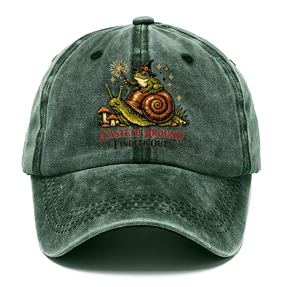 Casteth Around Findeth Out Classic Cap – Forest Mist