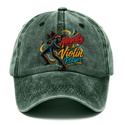 Allegedly A Violin Player Music Instruments Classic Cap – Forest Mist