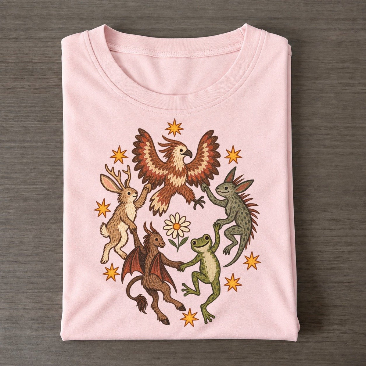 The Whole Band Cryptid Hoedown Classic T-shirt – Pink
