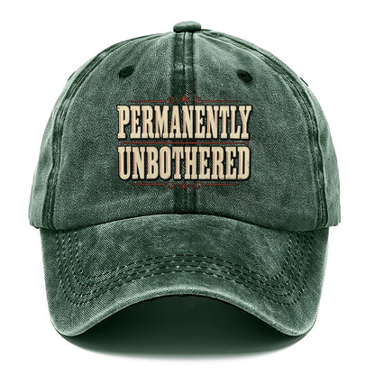 Permanently Unbothered American Wit Classic Cap – Forest Mist